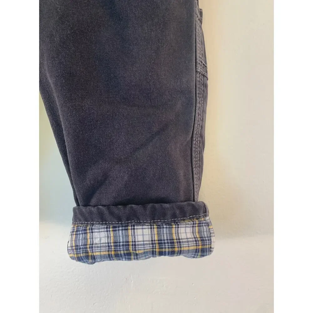 OLD NAVY Boy’s Carpenter Khaki Flannel Lined Pants / Size: 12-18 Months